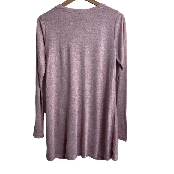 Kori Women Mauve Long Sleeve Choker Top Size Small NWT - Picture 2 of 10